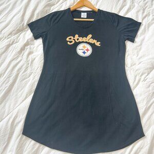 NFL Pittsburgh Steelers Black Sleep Shirt Nightgown Dress Women’s Size Medium